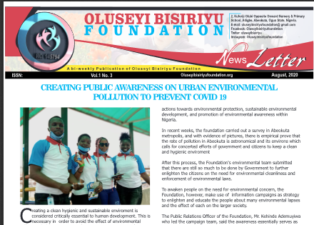 OBF THIRD EDITION NEWSLETTER